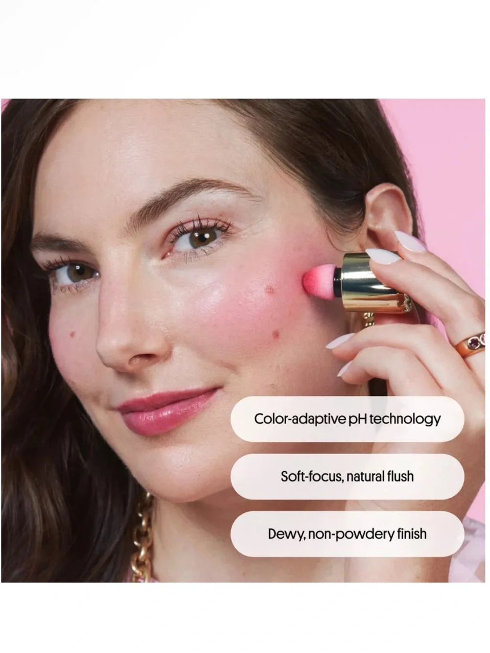 Winky Lux pH Cheeky Glaze Liquid Blush Color ph pink